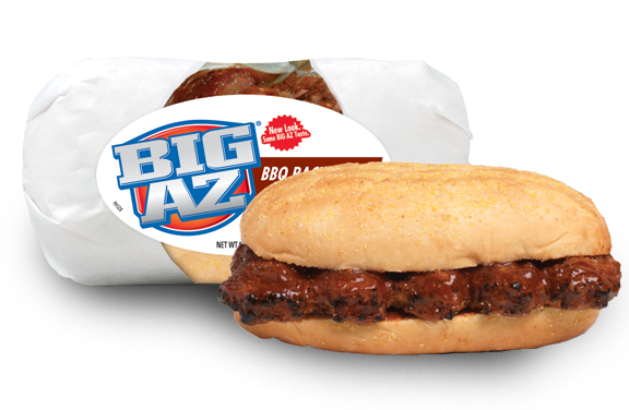 BIG AZ RACK-O-RIBS BBQ PORK RIB SANDWICH
