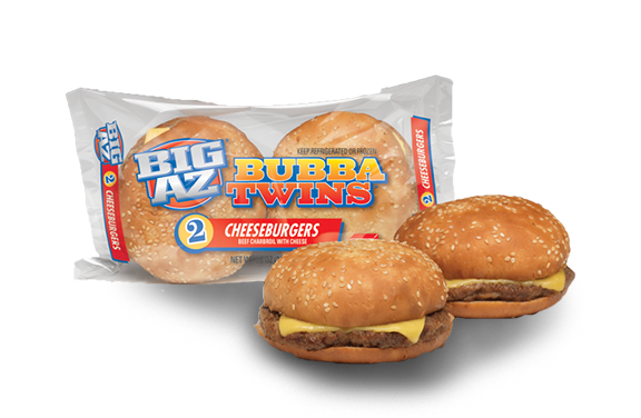 BIG AZ TWIN BEEF CHARBROIL WITH CHEESE