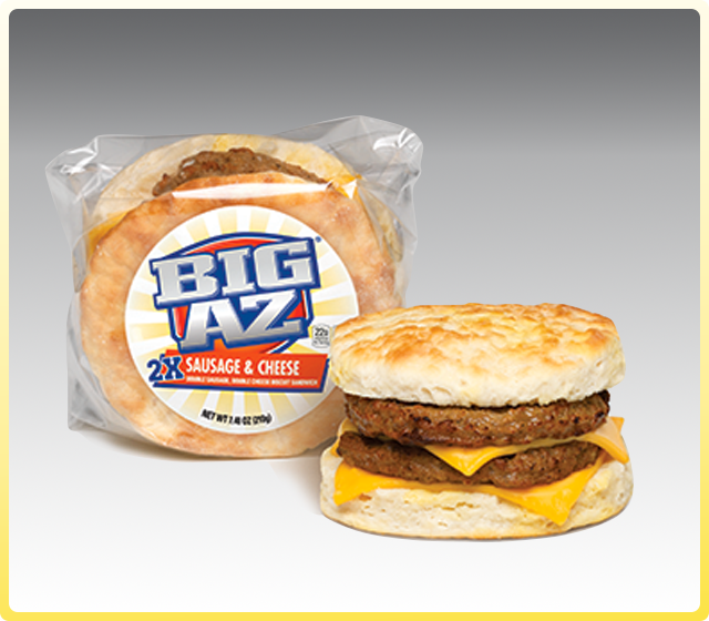 2X SAUSAGE & CHEESE BISCUIT